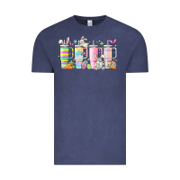 Vintage Denim retro groovy easter Vintage Tee - MaliasSmallBusiness
