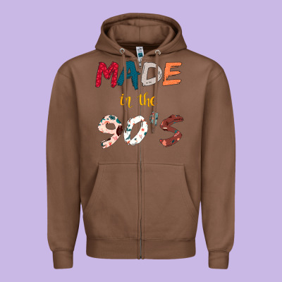 Made In The 90's Zipper Hoodie Designed By Bettercallsaul