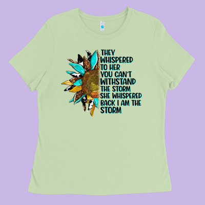 Sunflower They Whispered To Her Ladies Tee Designed By Adodesignshop