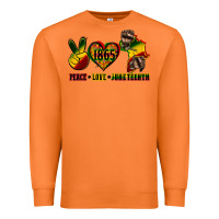 Carrot peace love juneteenth Premium Sweatshirt - CowGirlArtShop