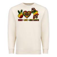 Sandshell peace love juneteenth Premium Sweatshirt - CowGirlArtShop