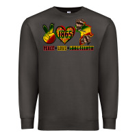 Smoke peace love juneteenth Premium Sweatshirt - CowGirlArtShop