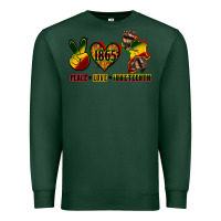 Sports Green peace love juneteenth Premium Sweatshirt - CowGirlArtShop