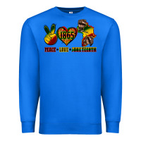 True Royal peace love juneteenth Premium Sweatshirt - CowGirlArtShop