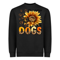 Black life is better with dogs sunflower Heavyweight Sweatshirt - MaliasSmallBusiness