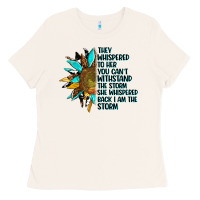 Bone sunflower they whispered to her Ladies Tee - AdoDesignShop