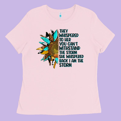 Sunflower They Whispered To Her Ladies Tee Designed By Adodesignshop