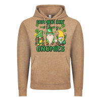 Vintage Coffee shamrock with my gnomies Vintage Hoodie - MaliasSmallBusiness