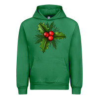 Emerald Mistletoe Urban Hoodie - BundleAndBundleShop