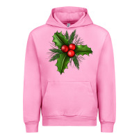 Fuchsia Pink Mistletoe Urban Hoodie - BundleAndBundleShop