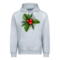 Heather Grey Mistletoe Urban Hoodie - BundleAndBundleShop