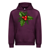 Mauve Wine Mistletoe Urban Hoodie - BundleAndBundleShop