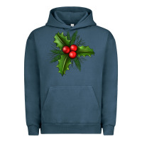 Pigment Midnight Navy Mistletoe Urban Hoodie - BundleAndBundleShop