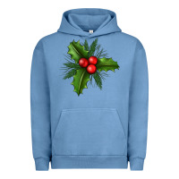 Pigment Pebble Blue Mistletoe Urban Hoodie - BundleAndBundleShop