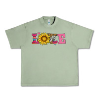 Oil Green love sunflower valentines day Urban Heavy Tee - AdoDesignShop
