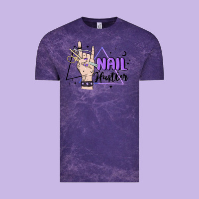Nail Hustler Vintage Tee Designed By Maliassmallbusiness