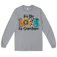 Heather Grey For The Love Of Sunshine Long Sleeve Tee - MaliasSmallBusiness