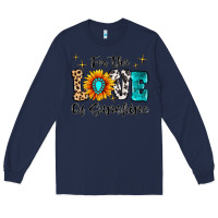Navy For The Love Of Sunshine Long Sleeve Tee - MaliasSmallBusiness