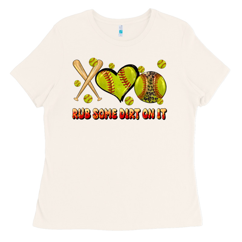 Rub Some Dirt On It Softball Ladies Tee by JahusDesignShop | Teevron