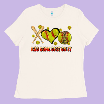 Rub Some Dirt On It Softball Ladies Tee Designed By Jahusdesignshop