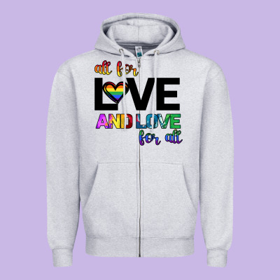 All For Love And Love For All Zipper Hoodie Designed By Bettercallsaul