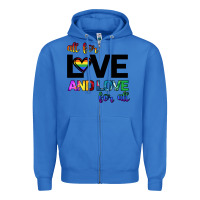 True Royal All For Love And Love For All Zipper Hoodie - Bettercallsaul