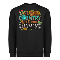 Black a country girl can survive Heavyweight Sweatshirt - MaliasSmallBusiness