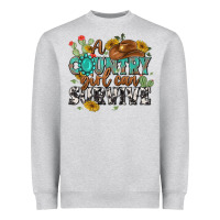 Heather Grey a country girl can survive Heavyweight Sweatshirt - MaliasSmallBusiness