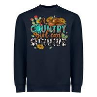 Navy a country girl can survive Heavyweight Sweatshirt - MaliasSmallBusiness