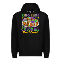 Black king cake calories dont count mardi gras Premium Hoodie - CowGirlArtShop