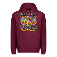 Burgundy king cake calories dont count mardi gras Premium Hoodie - CowGirlArtShop