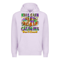 Lilac king cake calories dont count mardi gras Premium Hoodie - CowGirlArtShop
