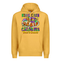 Mustard king cake calories dont count mardi gras Premium Hoodie - CowGirlArtShop