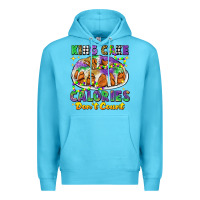 Ocean Blue king cake calories dont count mardi gras Premium Hoodie - CowGirlArtShop
