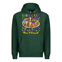 Sports Green king cake calories dont count mardi gras Premium Hoodie - CowGirlArtShop