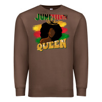 Chestnut juneteenth queen black woman afro queen Premium Sweatshirt - CowGirlArtShop