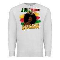 Dove Grey juneteenth queen black woman afro queen Premium Sweatshirt - CowGirlArtShop