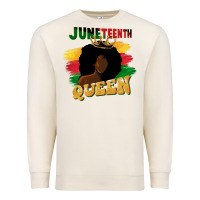 Sandshell juneteenth queen black woman afro queen Premium Sweatshirt - CowGirlArtShop