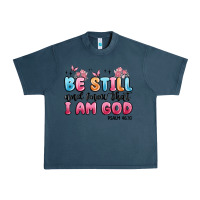 Midnight Navy be still and know that i am god psalm 46 10 Urban Heavy Tee - MaliasSmallBusiness