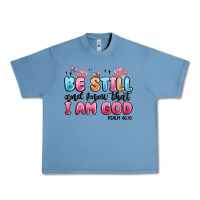 Pebble Blue be still and know that i am god psalm 46 10 Urban Heavy Tee - MaliasSmallBusiness