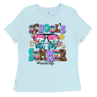 Baby Blue school's out for summer teacherlife Ladies Tee - AdoDesignShop
