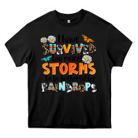 Black i have survived to may storms to be bothered by ra Heavy Core Tee - AdoDesignShop