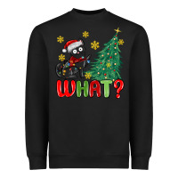 Black christmas  cat  what Heavyweight Sweatshirt - MaliasSmallBusiness