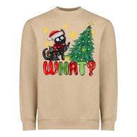 Mushroom christmas  cat  what Heavyweight Sweatshirt - MaliasSmallBusiness