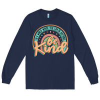 Navy be kind Long Sleeve Tee - JahusDesignShop