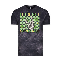 Cloud Black let's get shamrocked Vintage Tee - MaliasSmallBusiness