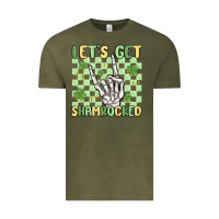 Vintage Olive let's get shamrocked Vintage Tee - MaliasSmallBusiness