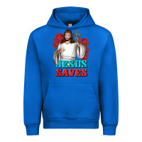 Cobalt Jesus Saves Urban Hoodie - BundleAndBundleShop