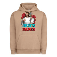 Pigment Burro Jesus Saves Urban Hoodie - BundleAndBundleShop