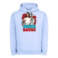 Pigment Grape Ice Jesus Saves Urban Hoodie - BundleAndBundleShop
